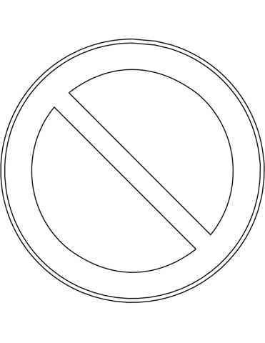 No parking sign in finland coloring page free printable coloring pages