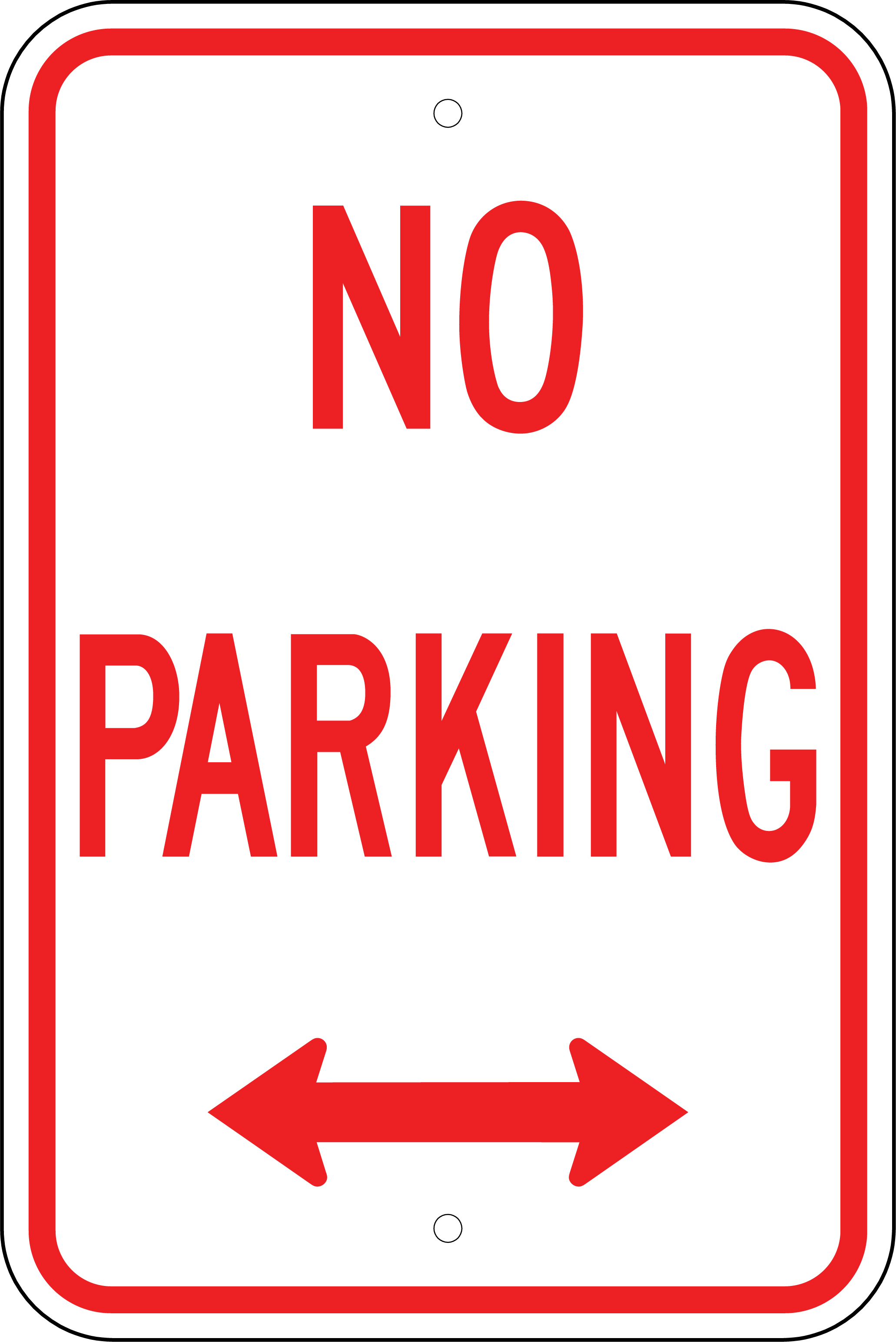 Printable no parking signs