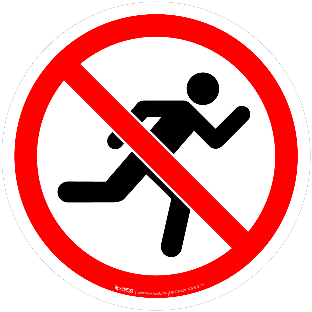 No running prohibition