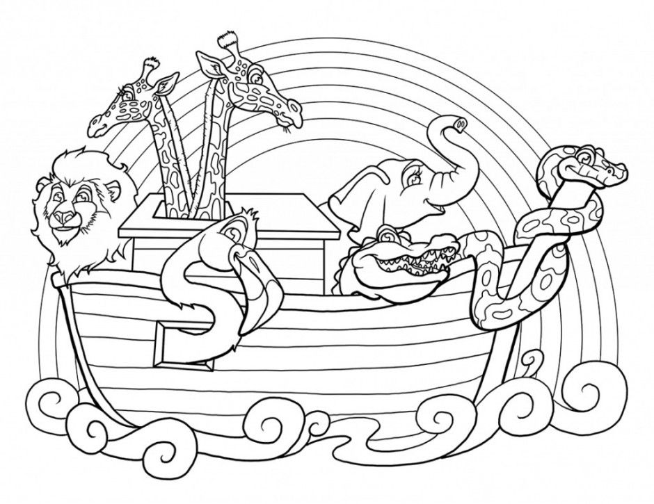 Noahs ark coloring pages