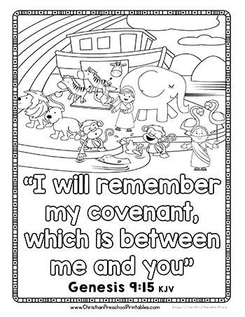 Noahs ark preschool printables