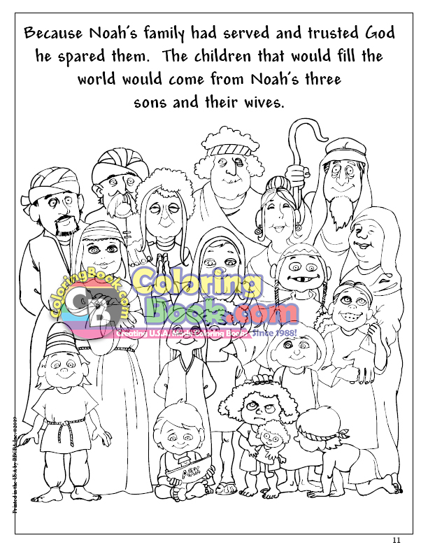 Noah and the ark coloring book