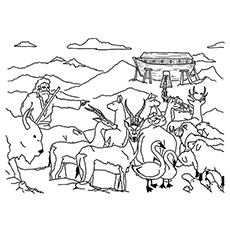 Top noah and the ark coloring pages for your toddler