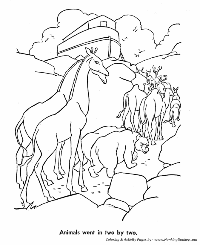 Bible story characters coloring page sheets