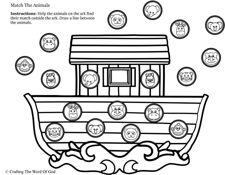 Noahs ark animal match