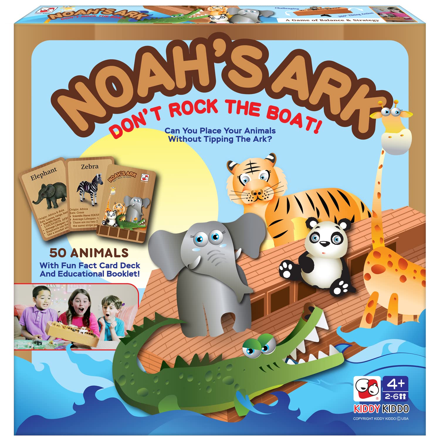 Noahs ark toy balancing game religious stacking educational board game with animal toy animals toys games