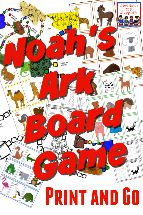 Printable noahs ark board game