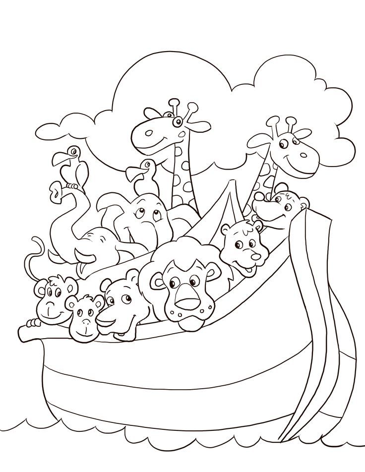 Noahs ark coloring pages