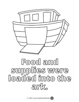 Noahs ark coloring pages by savoring each moment tpt