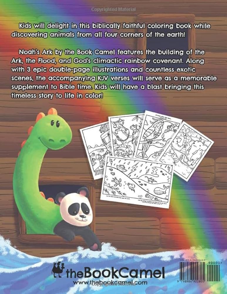 Noahs ark coloring book camel the book books