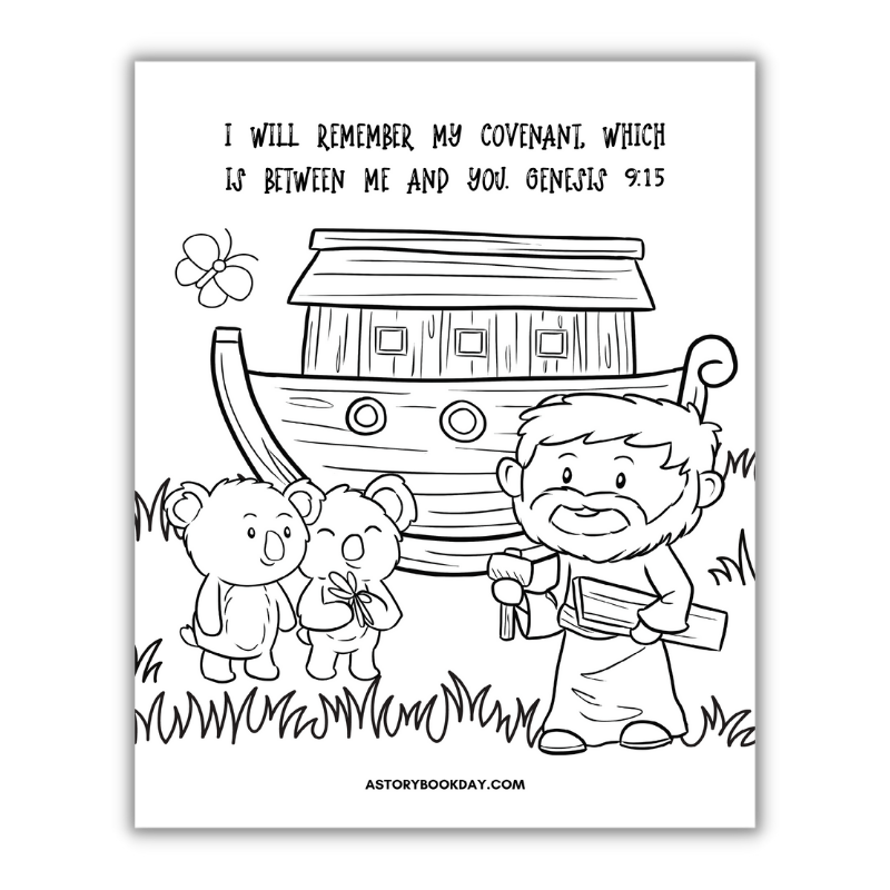 Free printable noahs ark coloring pages your kids will love