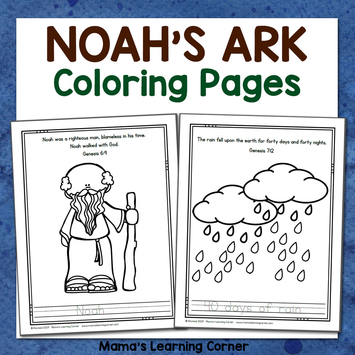 Noahs ark coloring pages