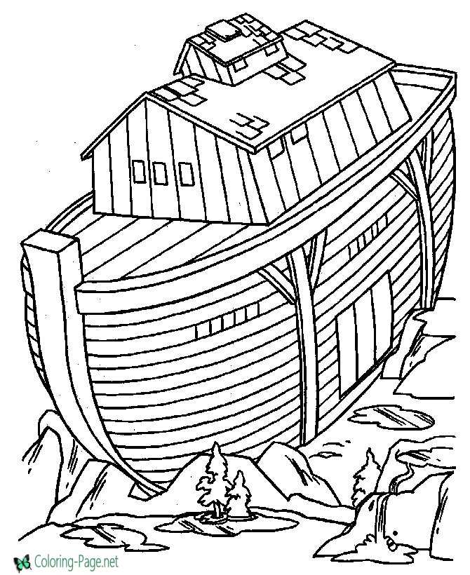 Noahs ark coloring pages