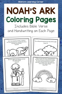 Noahs ark coloring pages