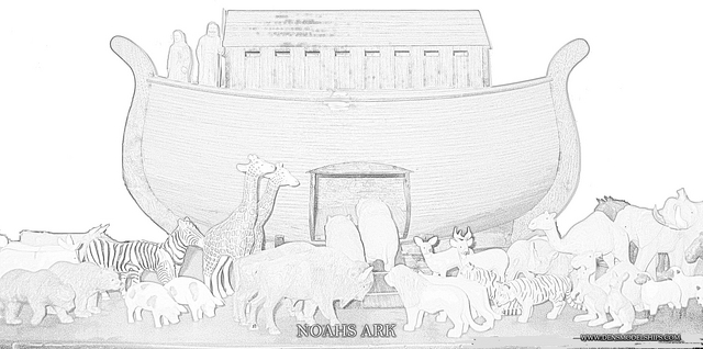 Noahs ark coloring pages noahs ark color page