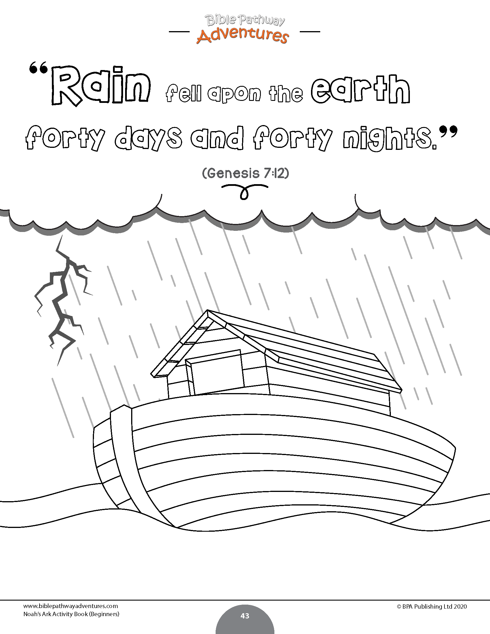 Noahs ark activity book for beginners pdf â bible pathway adventures