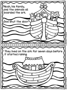 Noah and the ark informational coloring book bible story for noahs ark