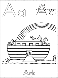 Letter a ark bible alphabet preschool lesson plan printable activities