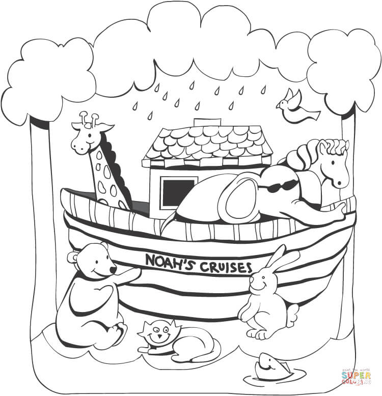 Noahs ark coloring page free printable coloring pages