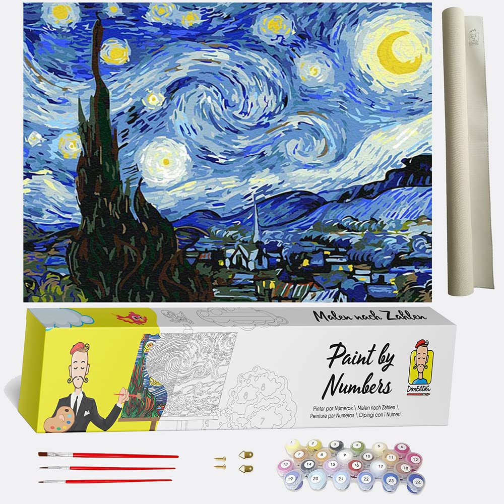 Pintar por numeros van gogh