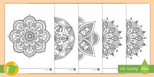 Mandalas infantil para colorear recursos