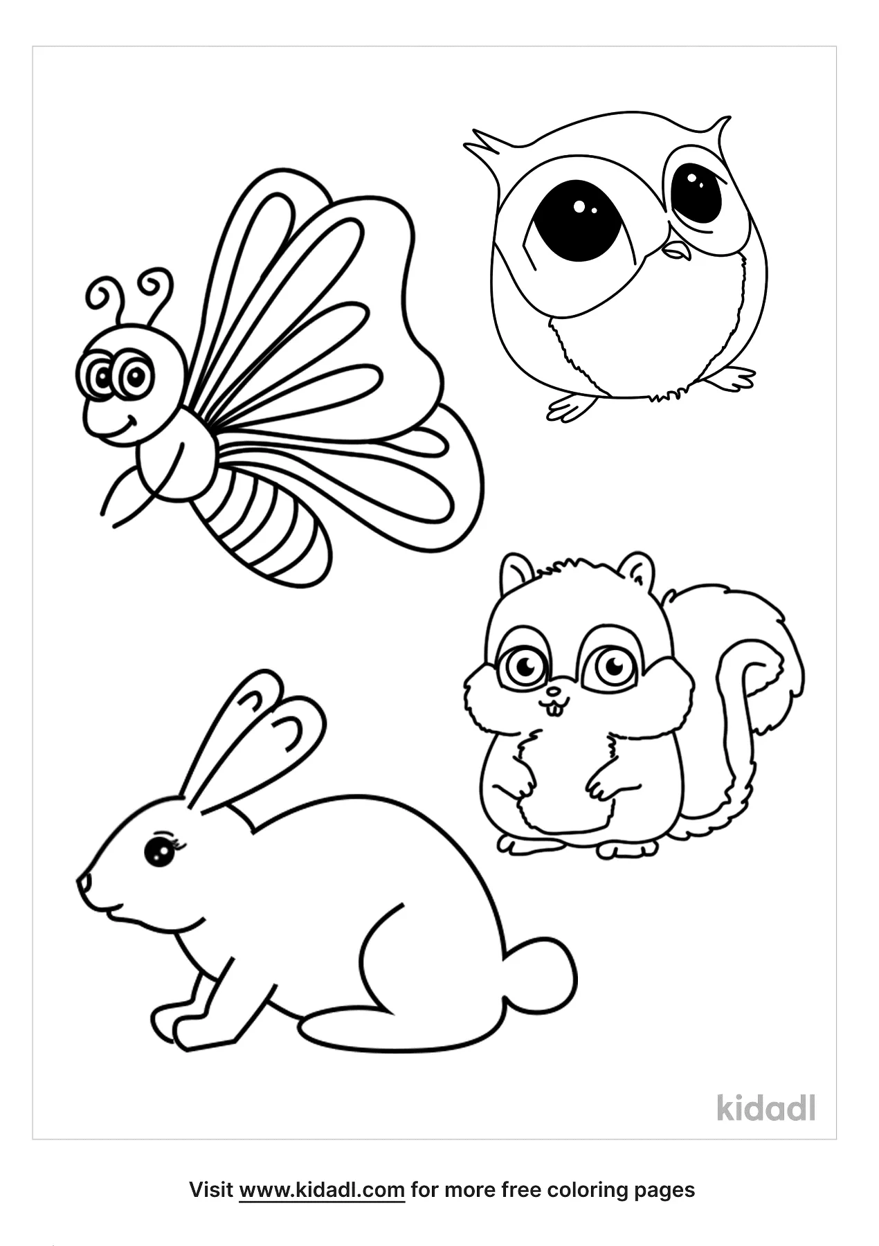 Free nocturnal animals coloring page coloring page printables