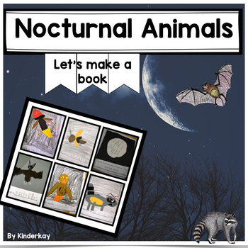 Nocturnal animals lets make a book and coloring pages by kinderkay