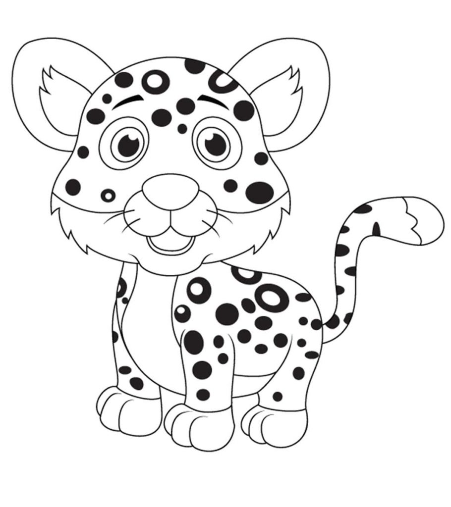 Top free printable leopard coloring pages online