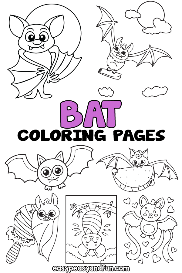 Printable bat coloring pages â sheets