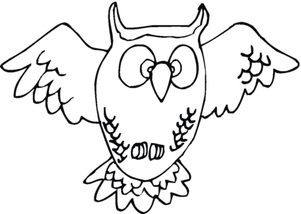 Nocturnal animals colouring pages