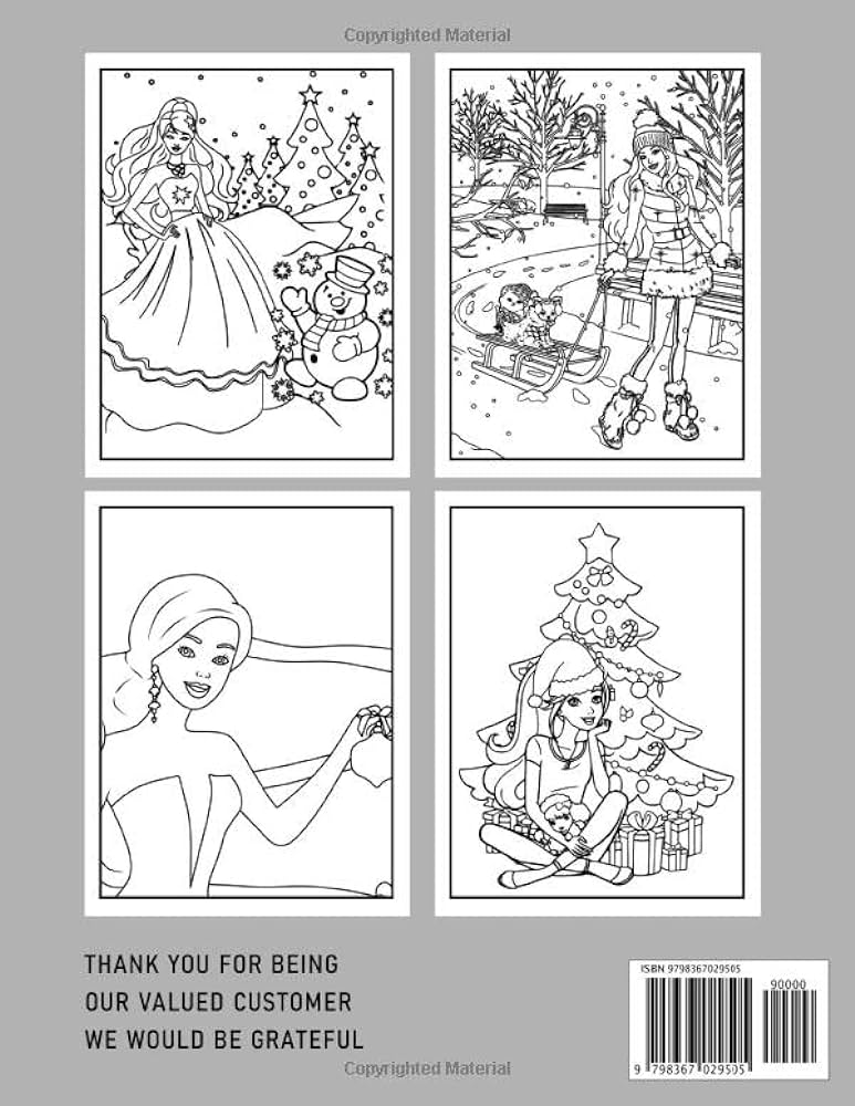 Ðððððð christmas coloring book give a collection of beautiful dolls in noel season with pictures for coloring gag gifts christmas gifts stress relief gifts white elephant gifts