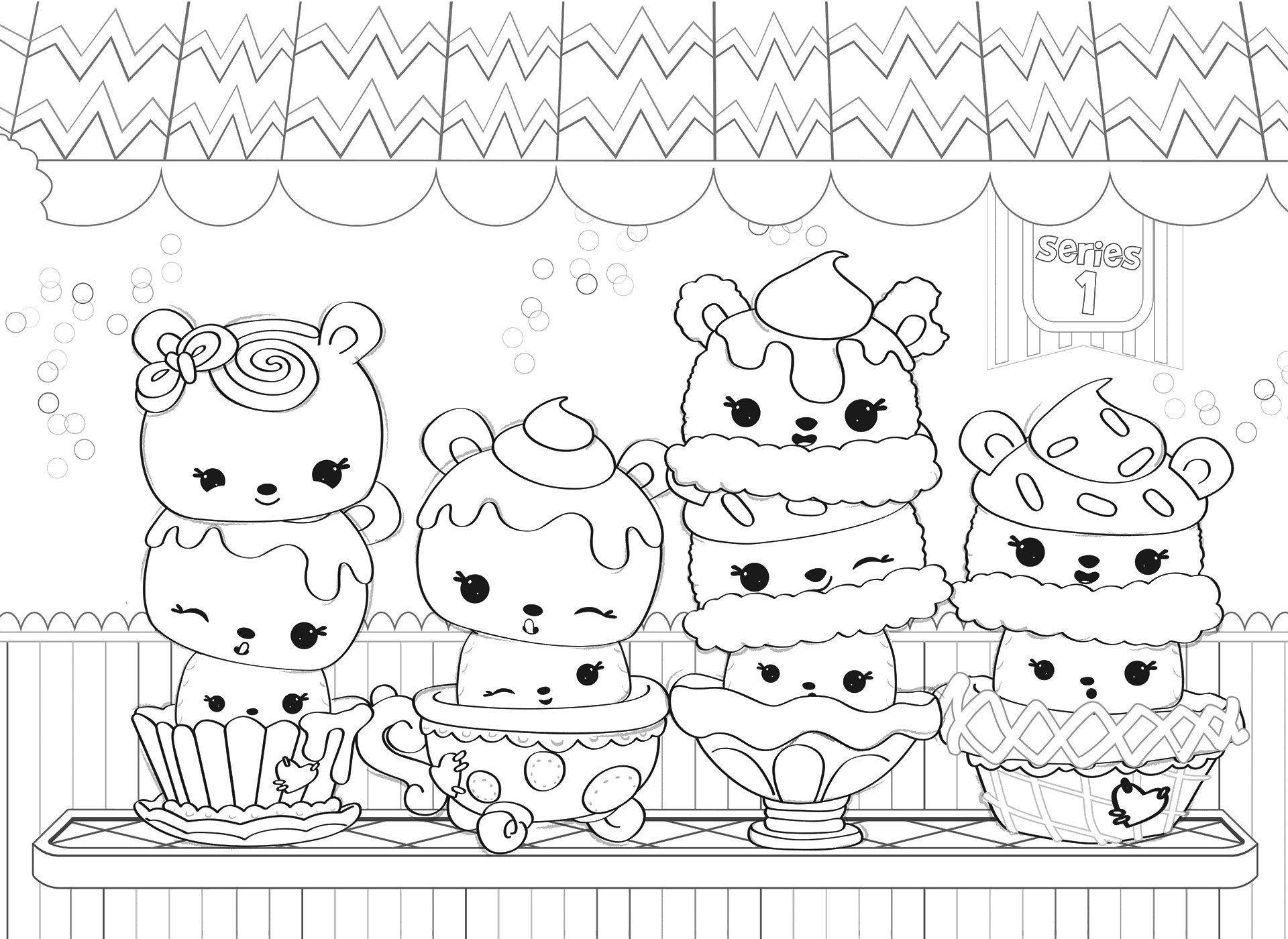 Num noms coloring pages