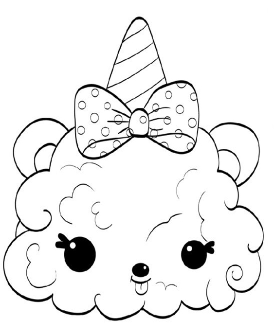 Free easy to print num noms coloring pages