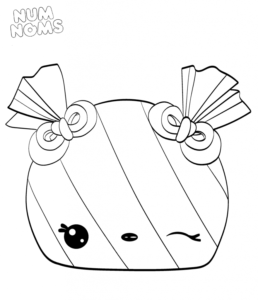 Free printable num noms coloring pages