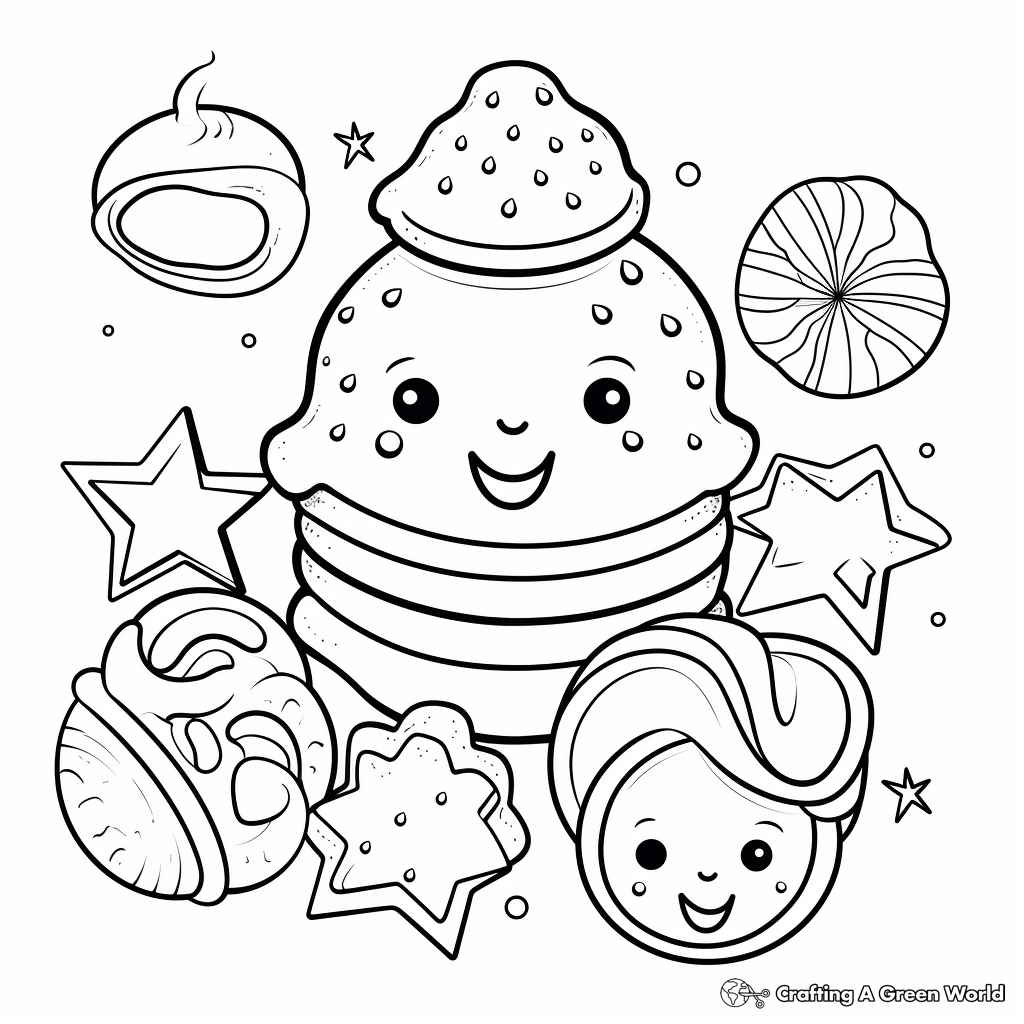 Cookie coloring pages