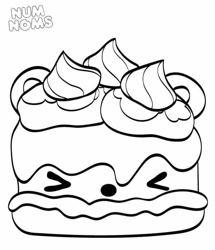 Printable num nom coloring pages pdf