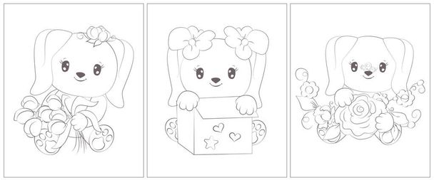 Coloring page for children free stock vectors