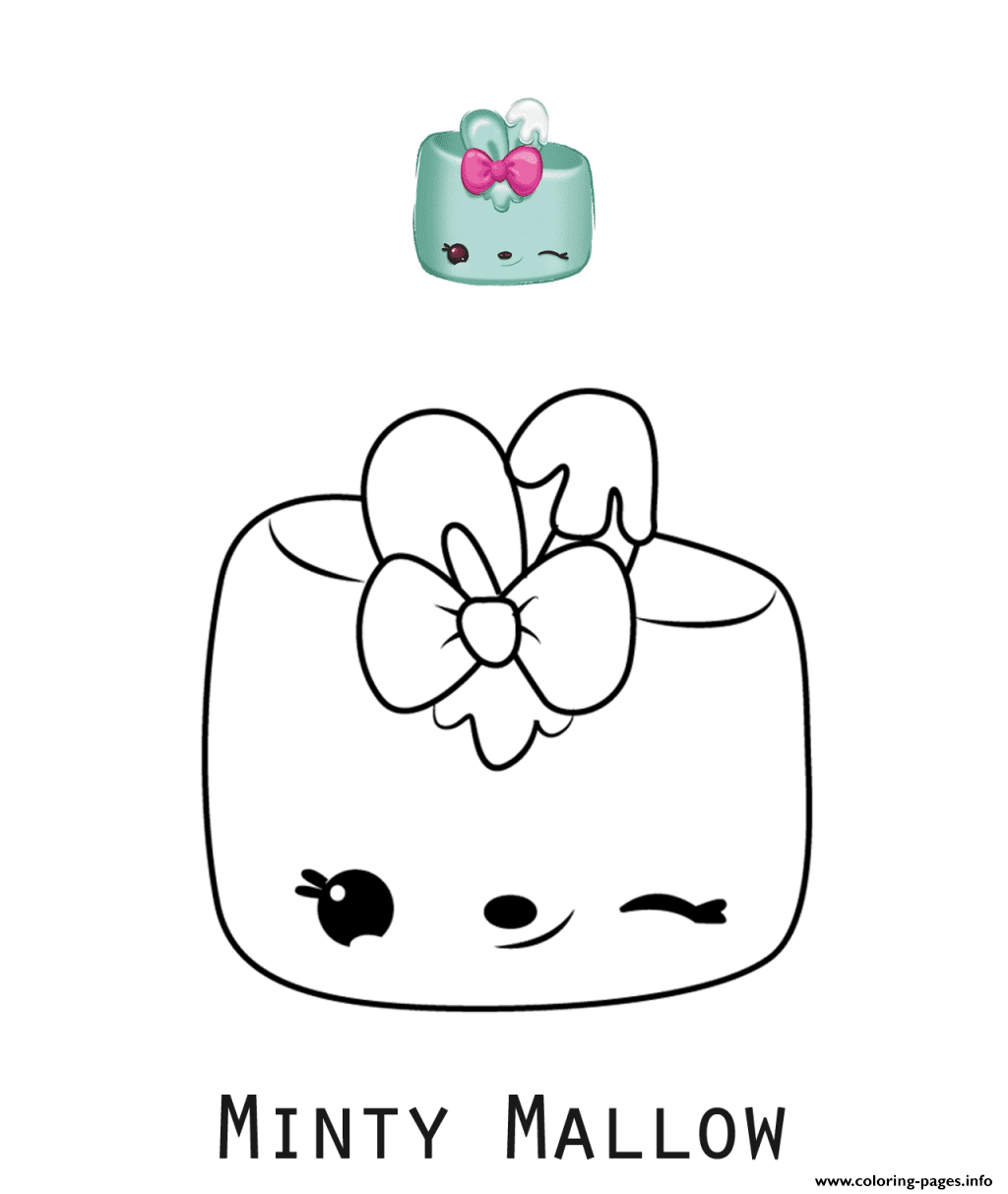 Num noms minty mallow coloring page printable