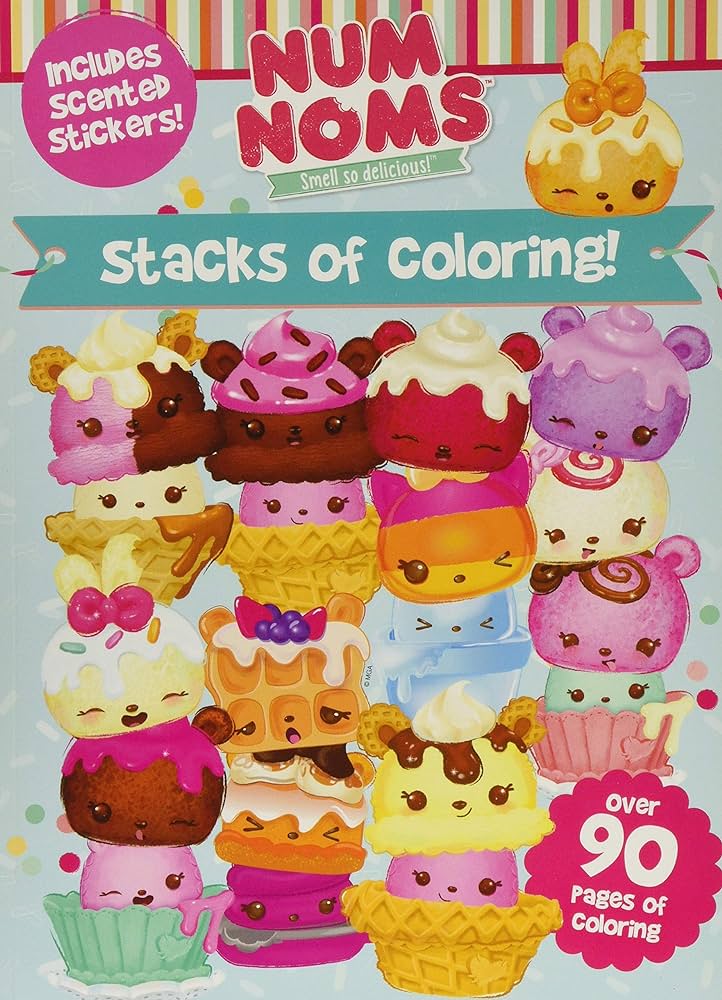 Num noms stacks of coloring parragon books books