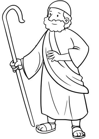 Moses coloring page free printable coloring pages