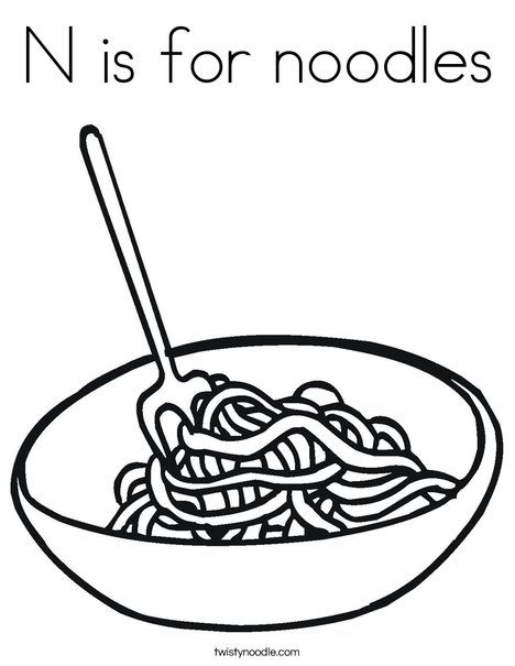 N is for noodles coloring page coloring pages letter n crafts zebra coloring pages