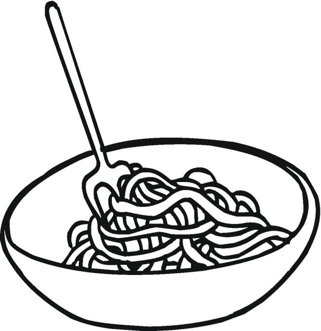 Pasta coloring pages