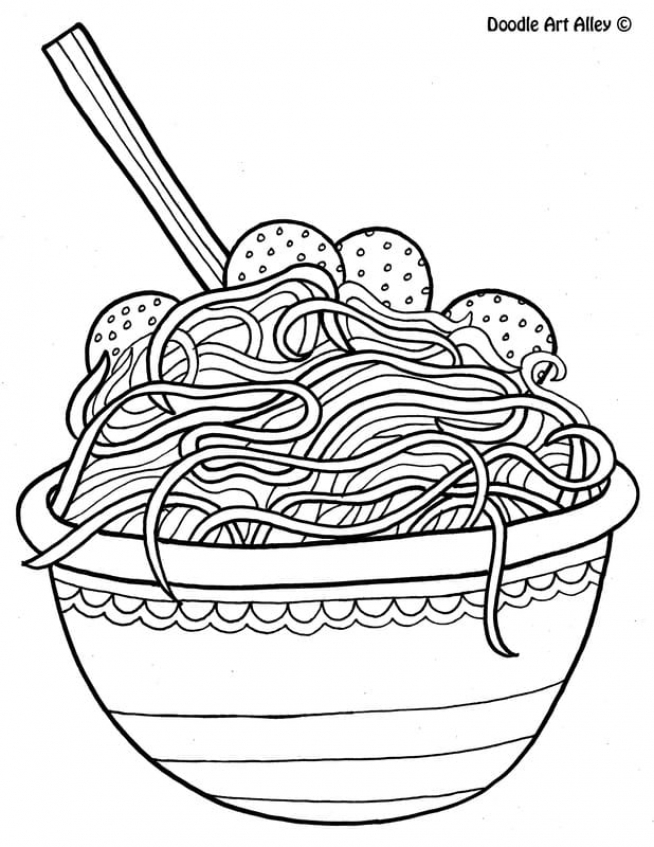 Get this food coloring pages noodle gcm