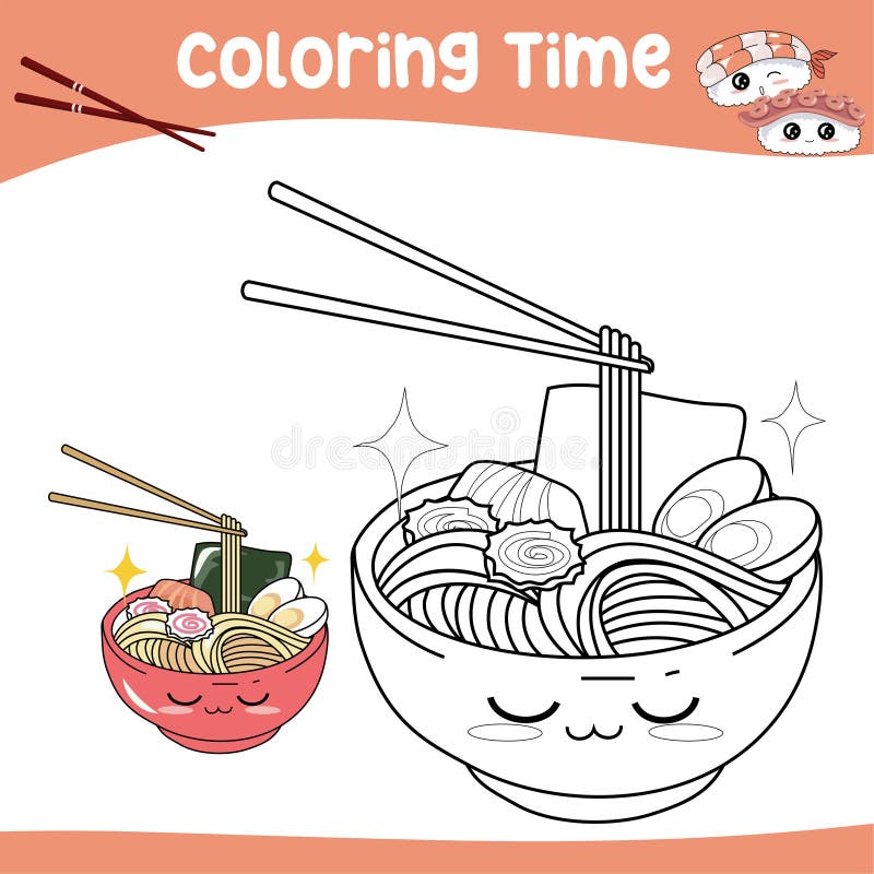 Cartoon coloring noodles stock illustrations â cartoon coloring noodles stock illustrations vectors clipart