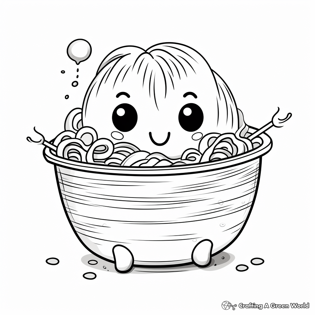 Noodle coloring pages