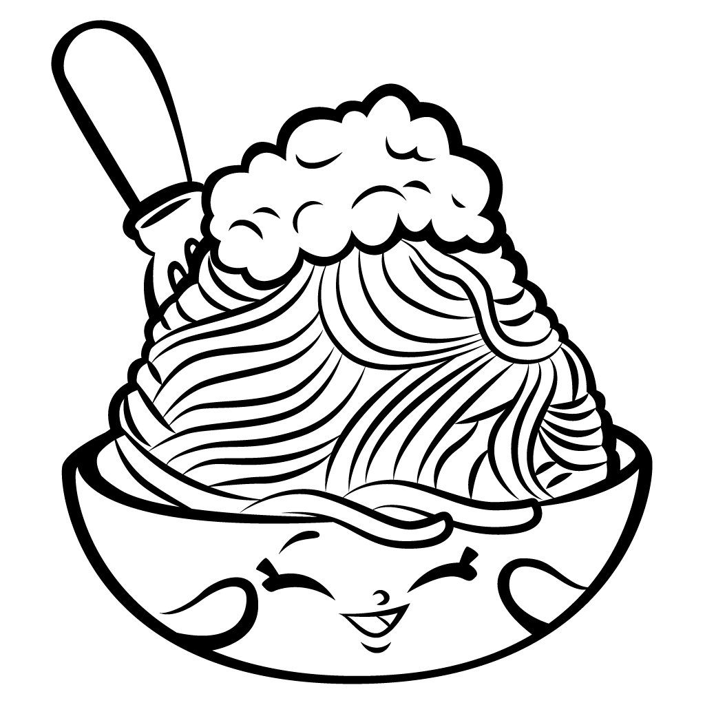 Pasta coloring pages