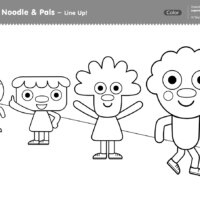 Give me something good to eat noodle pals version coloring page