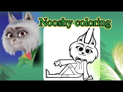 Coloring nooshy from movie singcrayon coloring check how to colorfun with coloring