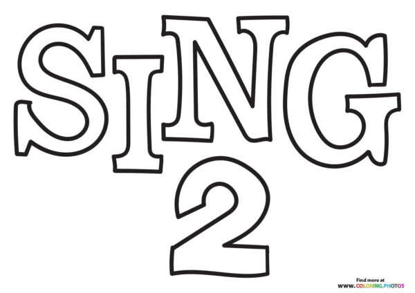 Sing coloring pages