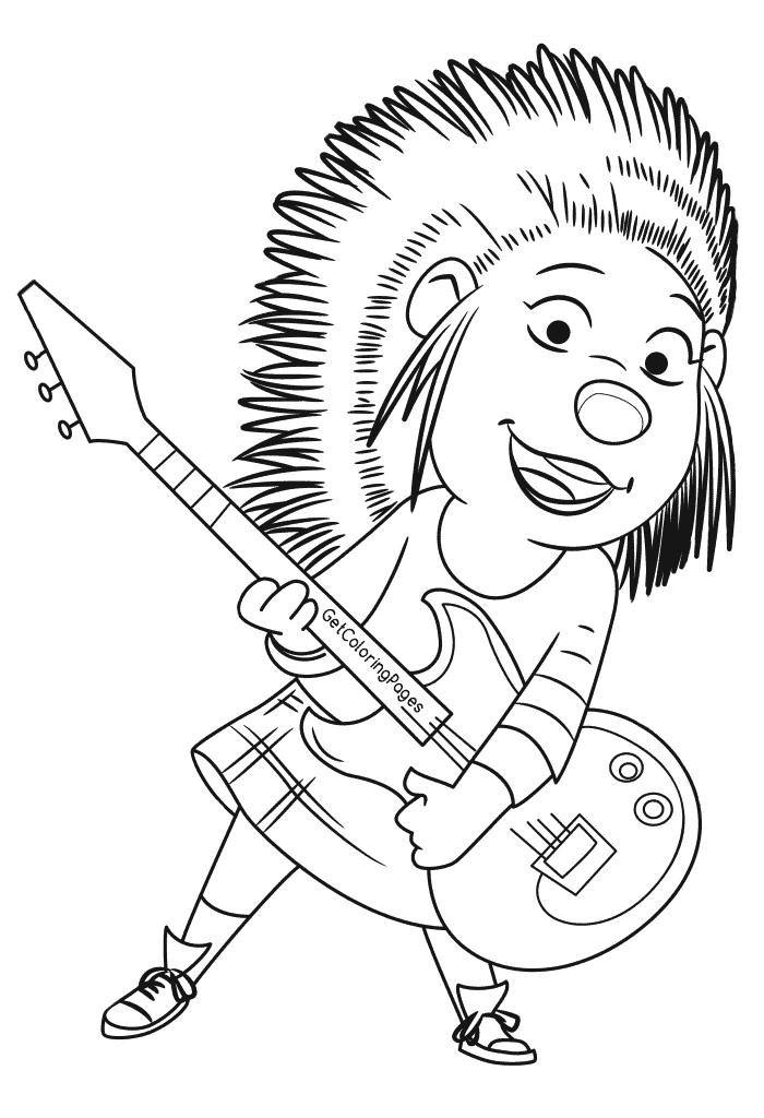 Top sing movie coloring pages